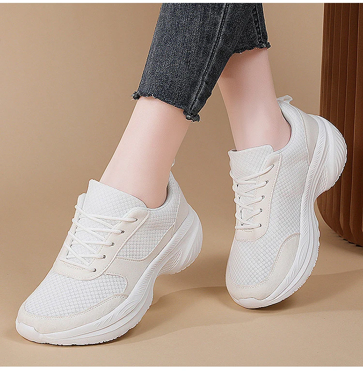 Frauen Sneaker Bequeme Heels Turnschuhe Schuhe Frau Casual Schuhe Sport Frauen Körbe Femmes Trainer Weiß Tennis Weibliche – Detail 2