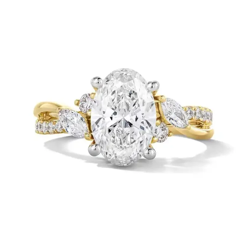 MUSHAN Custom Jewelry 925 Sterling Silver Ring Moissanite D Color VVS Fine Simulated Exquisite Noble Unique Rings Diamond