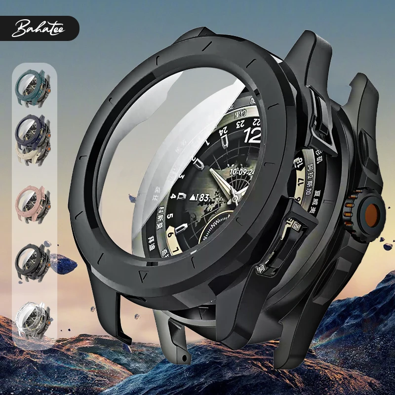 

Plated PC Case with Built-in Film for Xiaomi Watch S4 Sport Full Cover Lightweight Anti-Collision Washable All-in-One Shell