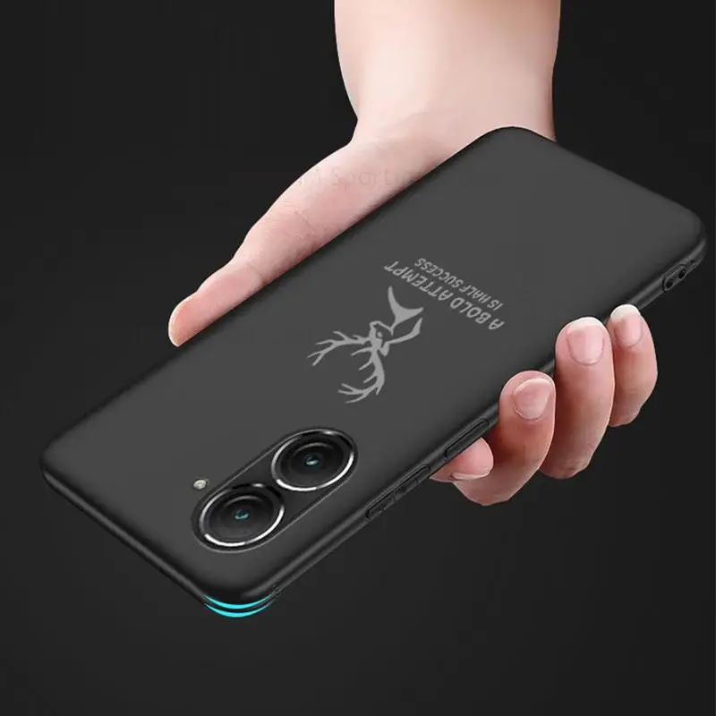 Funda For Asus Zenfone 9 9Z Soft Silicone Matte Phone Case For Asus Zenfone 8 Flip Cartoon Elk Deer Head Ultra Slim Phone Cover