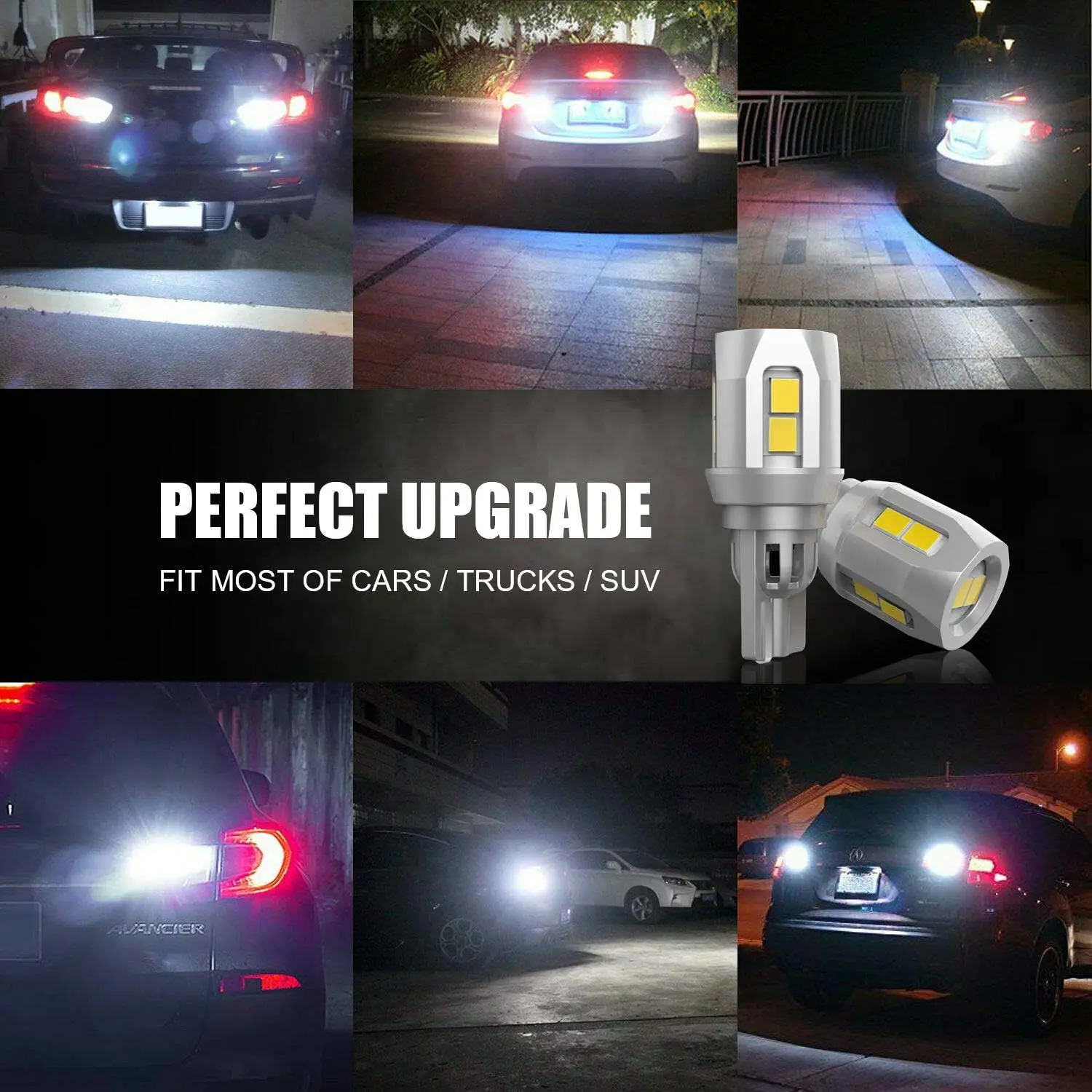 5GS Diseño 1:1 de alto rendimiento 3030-10SMD 921 912 Bombillas LED blancas brillantes para luces de marcha atrás de respaldo