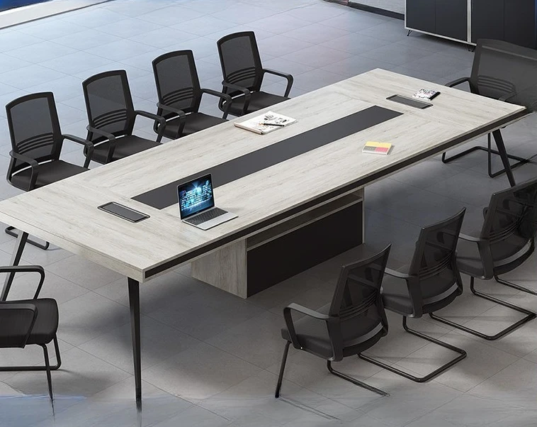 Desk Conference Table Simple Modern Small Meeting Room Reception Negotiation Room Table and Chair Combination