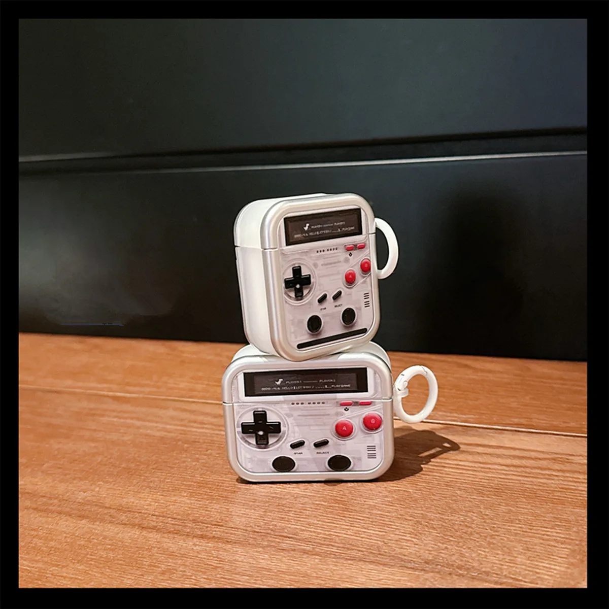 3D cute simulation game console TPU Earphone Case for Apple Airpods 1 2 3 pro 2 Wireless Protective Charging Cover with Hook