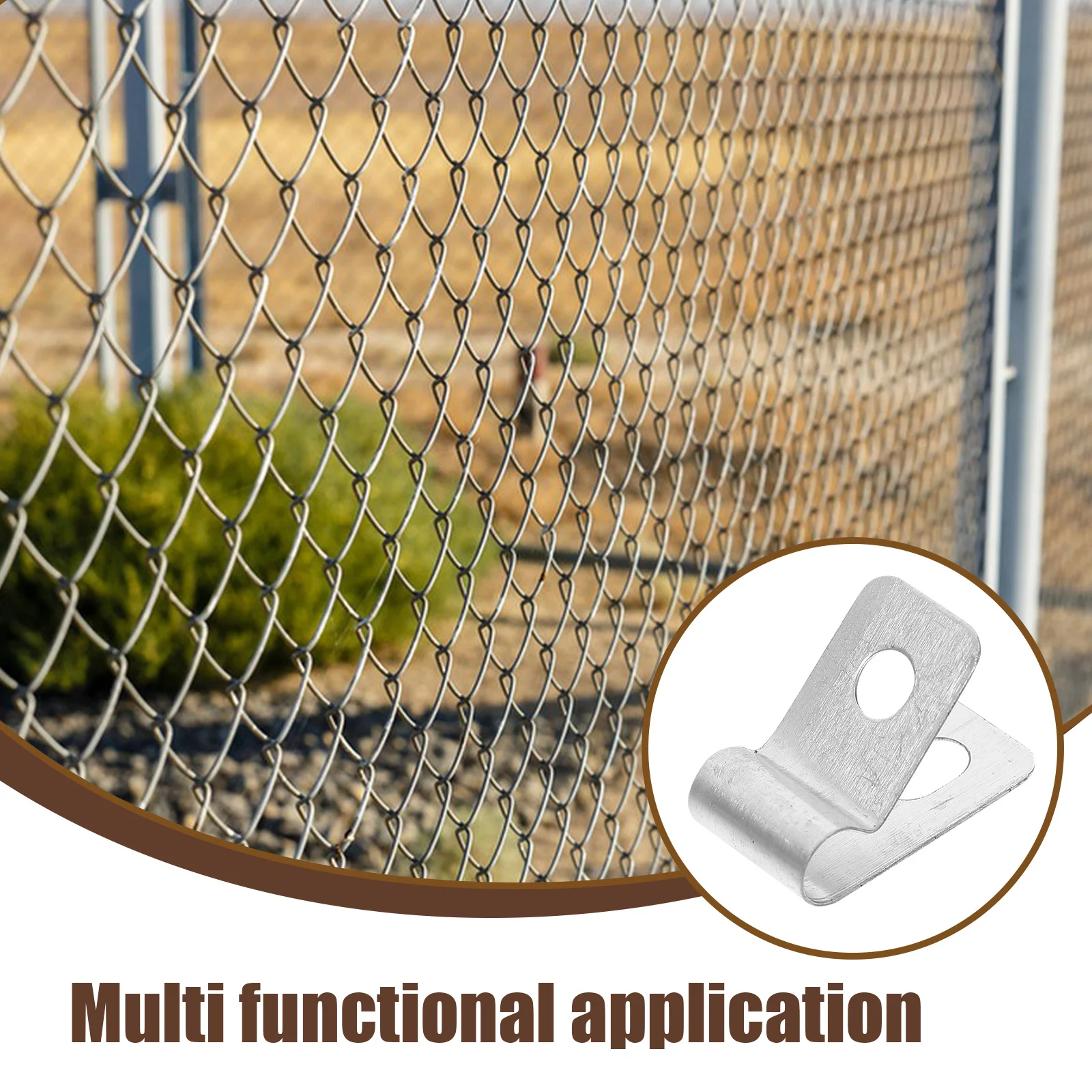 100 قطعة أسلاك الفولاذ المقاوم للصدأ ل 12 مقياس سلك ملحوم الأسوار الفينيل الخشب المعادن مزرعة مزرعة الماشية الأمن سياج كليب السحابات