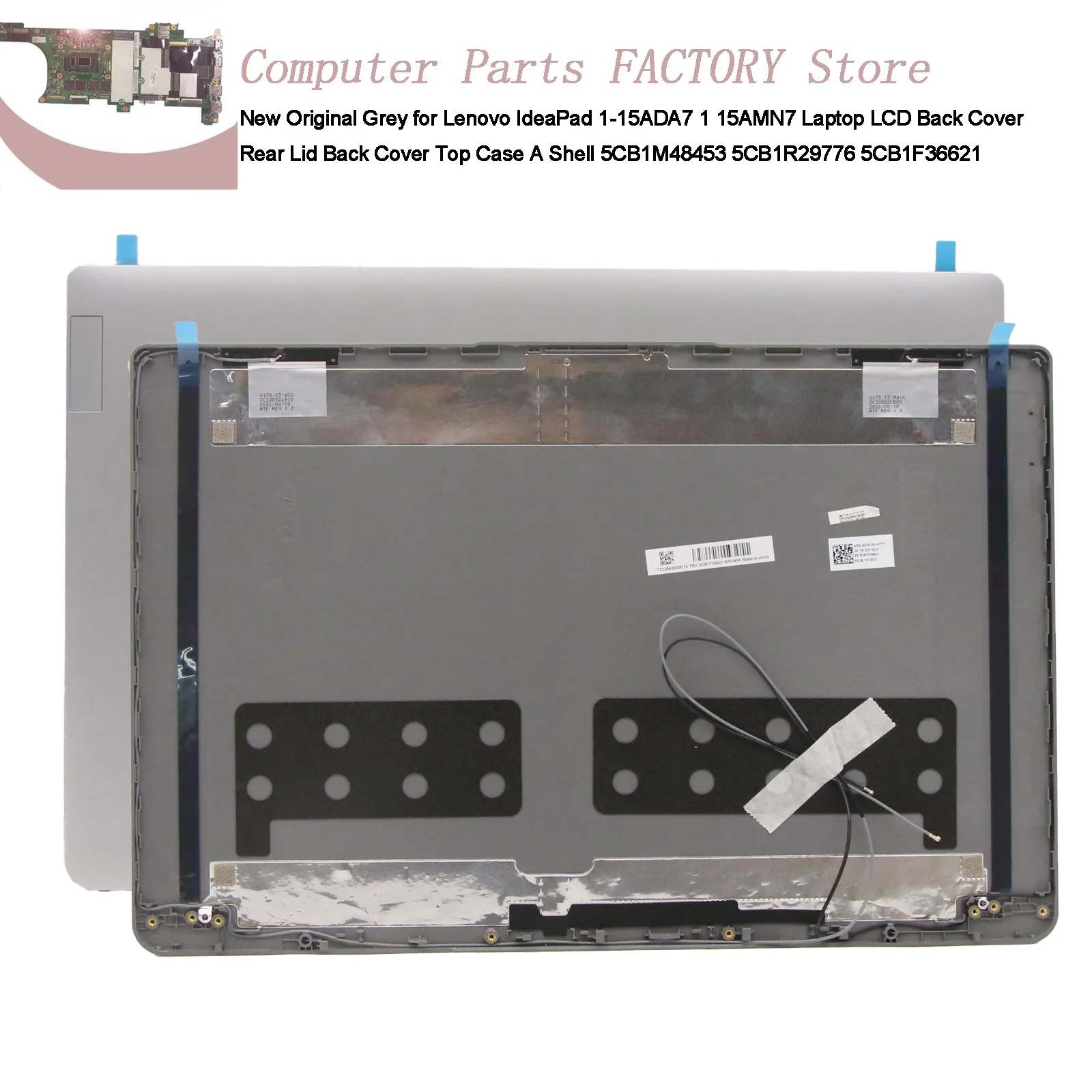 

New Original Grey for Lenovo IdeaPad 1-15ADA7 1 15AMN7 Laptop LCD Back Cover Rear Lid Back Cover Top Case A Shell 5CB1M48453