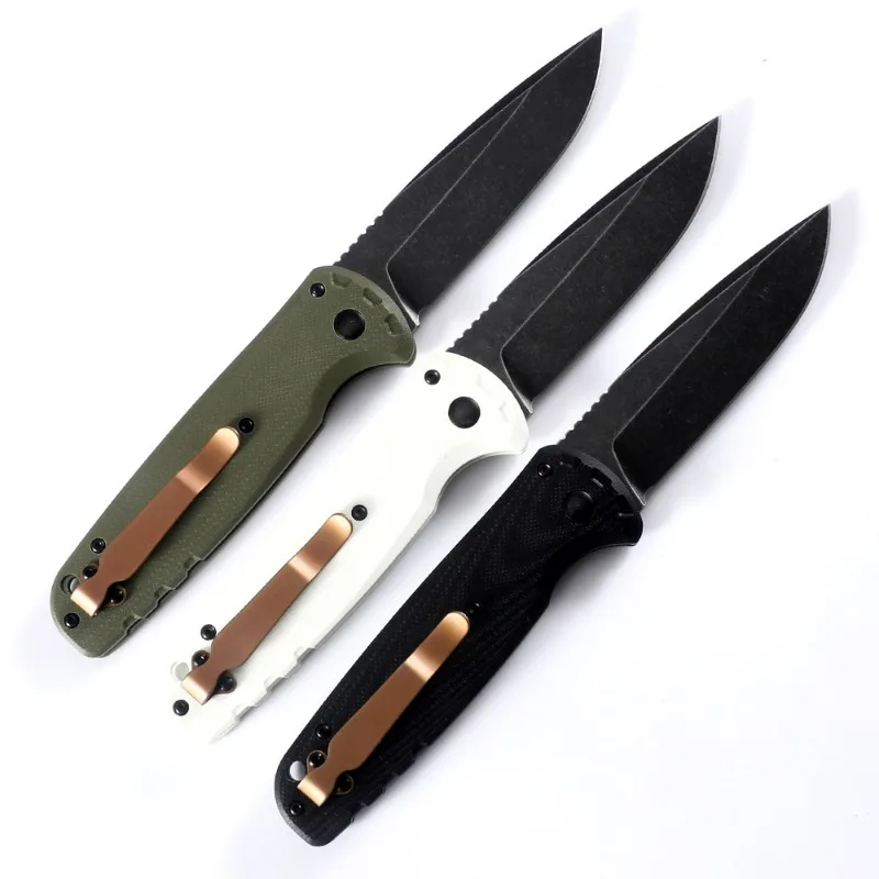 Outdoor Camping Folding Knife 9CR13 Blade G10 Handle Pocket Survival Tactical Hunting Utility Fruit Kitchen Knives CED Tools