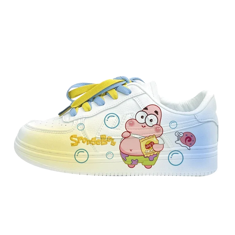 

Original cartoon SpongeBob SquarePants princess cute Casual shoes soft sports shoes for girlfriend gift EU size 35-44