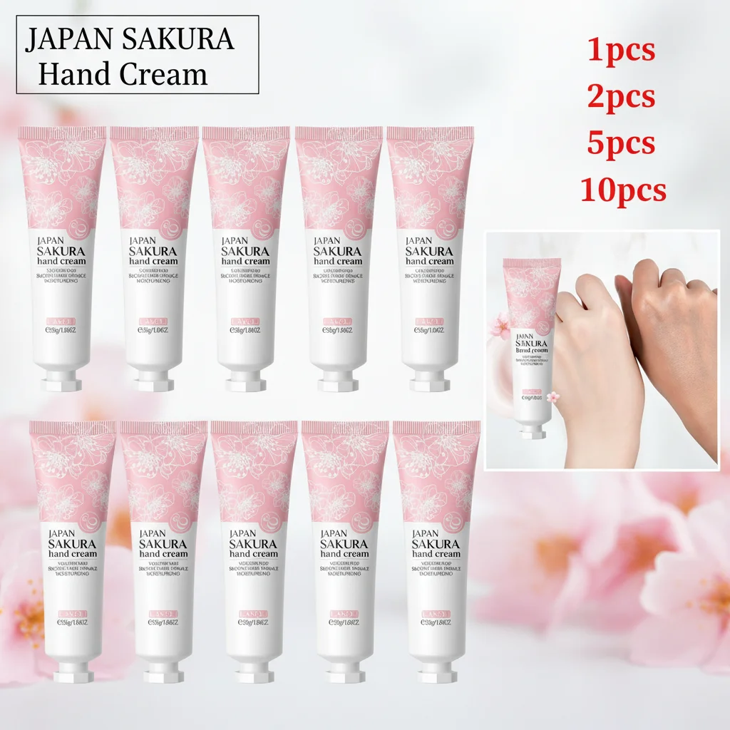 Lakou Cherry Blossom Hand Cream 30g Moisturizing And Nourishing Hand Lotion for Soft Smooth Hands