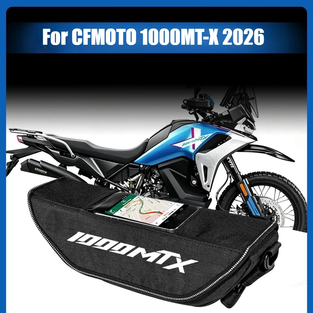 For CF Moto 1000 MT-X 1000MT-X 1000MTX  1000 MTX Motorcycle Handlebar Bag Storage Travel Waterproof Tool Bags Navigation Pouch
