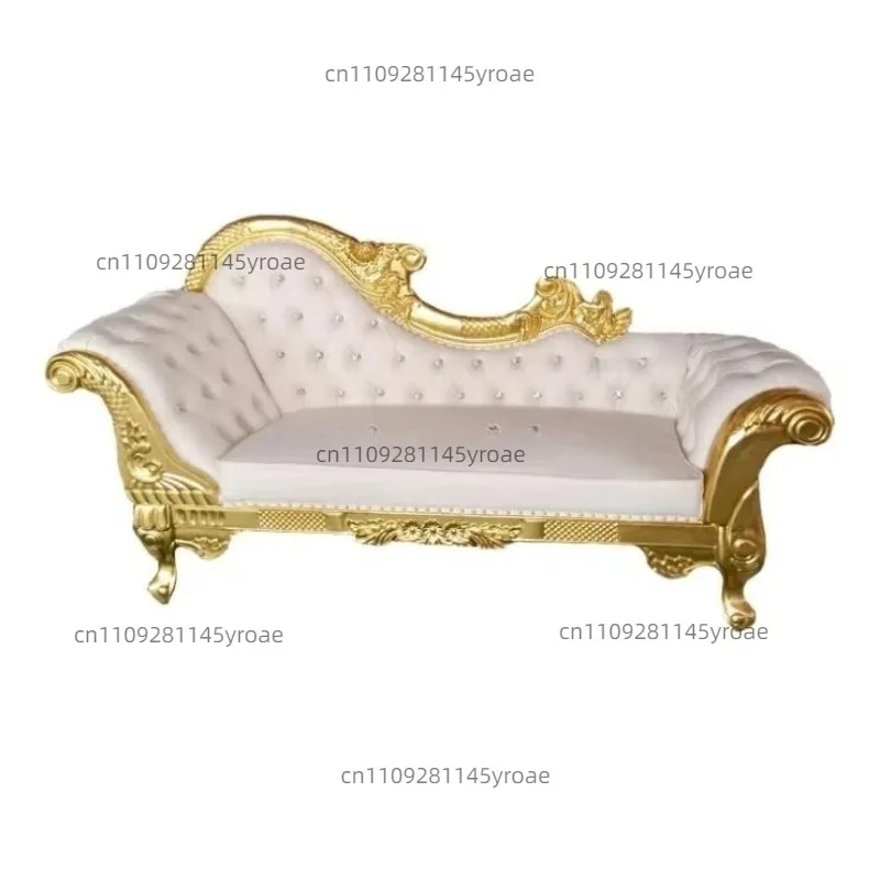 Wood‑Framed High‑Grade Wedding Sofa Chair, For Hotel Event Use