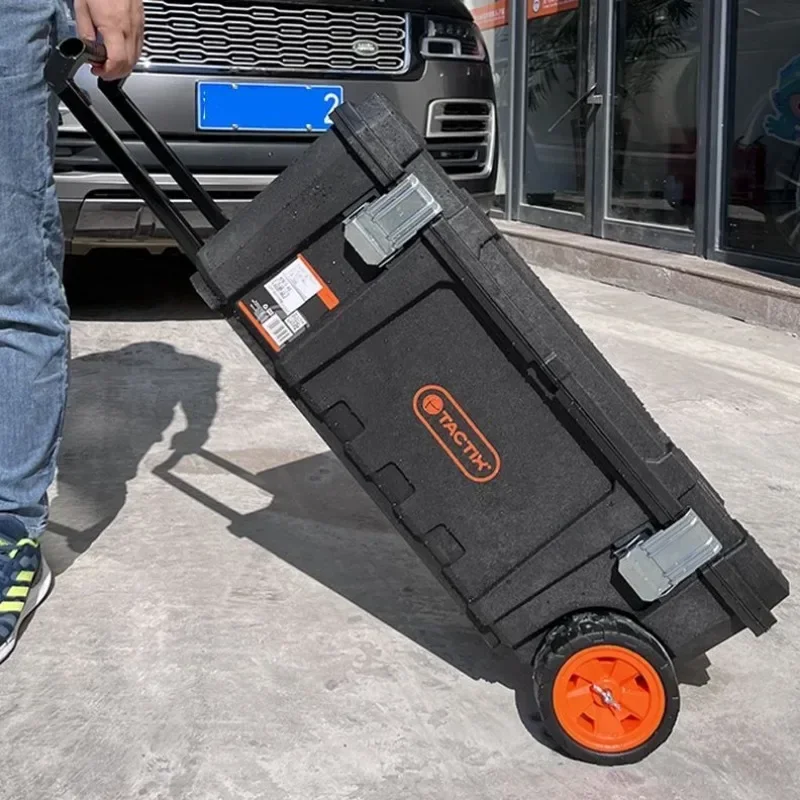 

PP Thickened Large Wheeled Tool Case Hardware Tool Industrial Construction Site Professional Tools Packaging Case Large Box