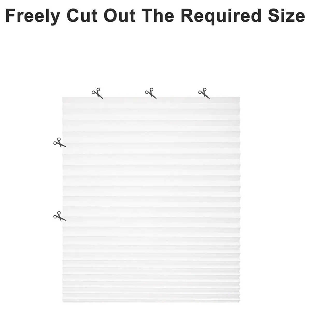 2026 Trend Easy Install Temporary Blackout Paper Shades, 6 Pack Pleated Blinds with Adhesive, No Tools Required (36
