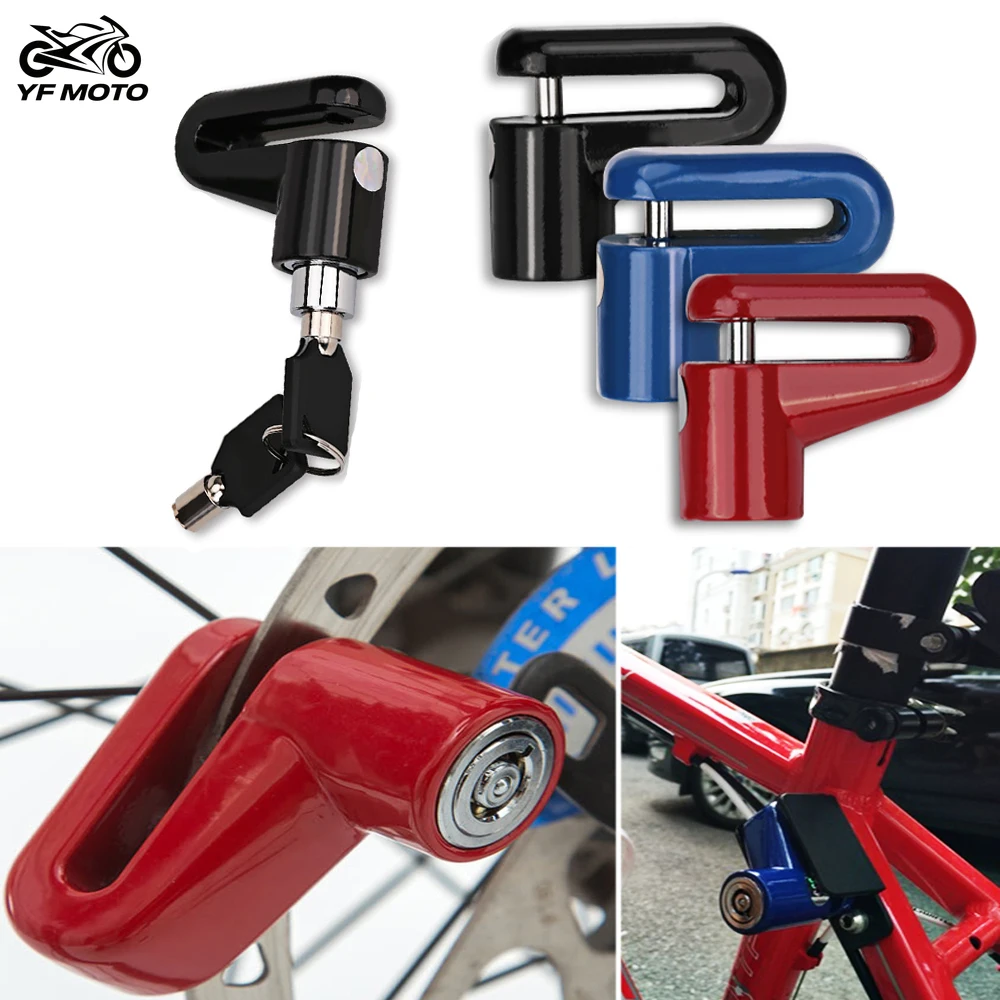 

Замок для мотоцикла, противоугонный замок для велосипеда, мотоцикла, противоугонный замок для дискового тормоза, аксессуары для мото-скутеров, замки из стальной проволоки