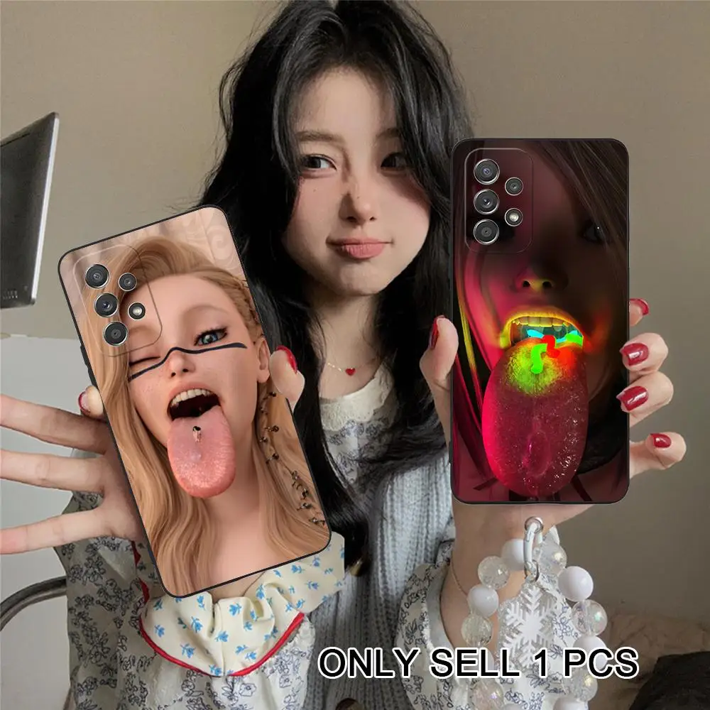 Y2K Girl Teena CLMJ Phone Case for Samsung Galaxy A57 56 55 54 53 52 51 37 36 35 34 33 32 31 5G Soft TPU Shockproof Cover