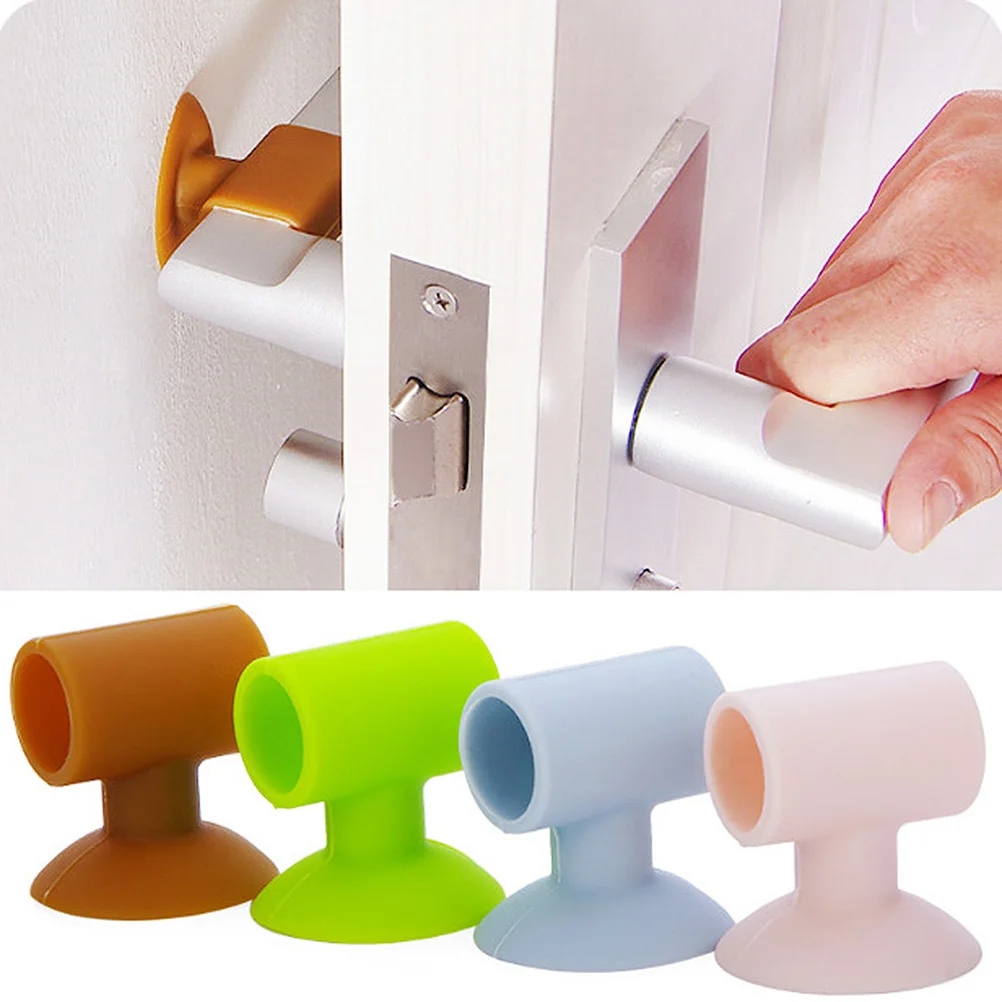 

5pcs Knob Pads Silicone Door Handle Crash Pad Protector For Home Office Hotel Wall Protection Door Stopper