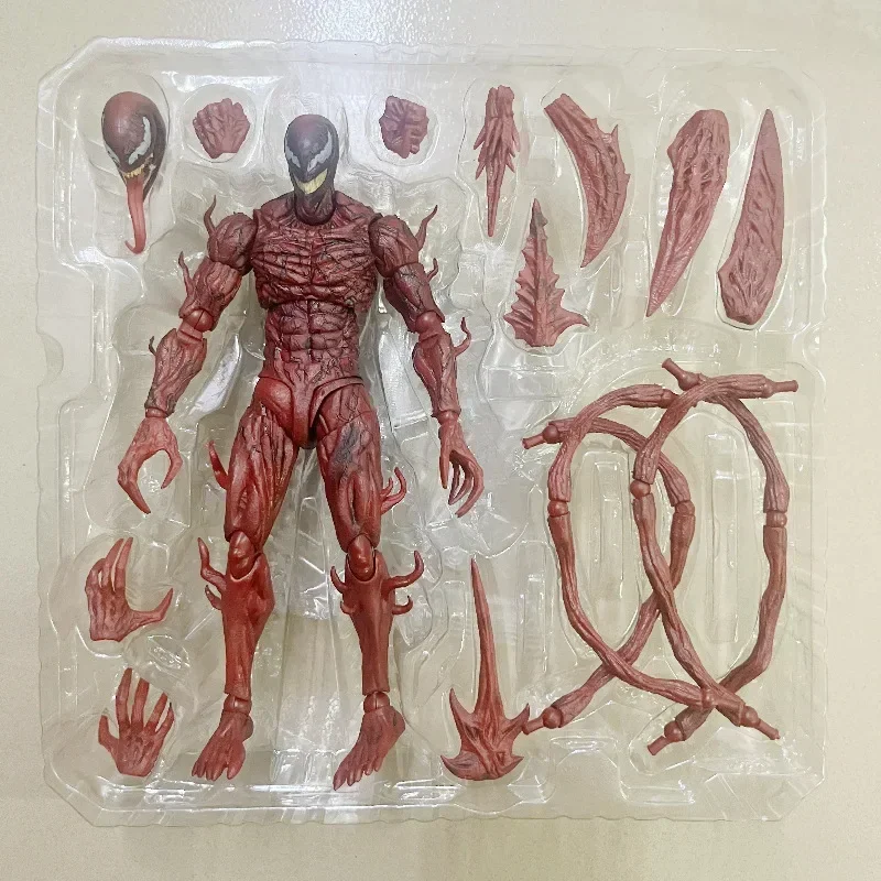 Figura de acción SHF Carnage Soul Limited Anime Marvel película Venom 2 Red Venom Carnage muñeca articulada coleccionando estatuas juguete para regalo