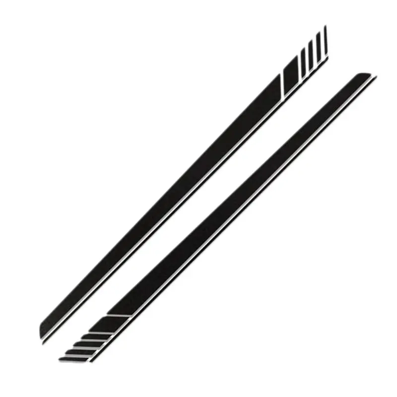 

Прочные виниловые наклейки на кузов, спортивные гоночные длинные Amg, универсальные наклейки для автомобиля «сделай сам», в полоску для 2 шт., 220X14 см