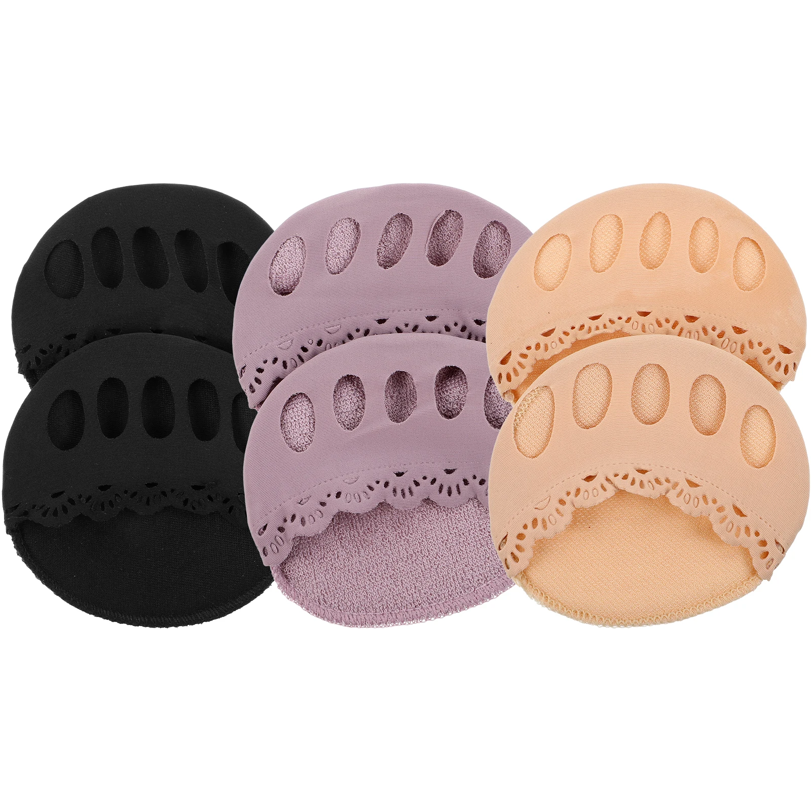

3 Pairs Toe Socks Toeless Yoga Feet Lining Sports Massage Spreader Nylon Split Compression for Toes