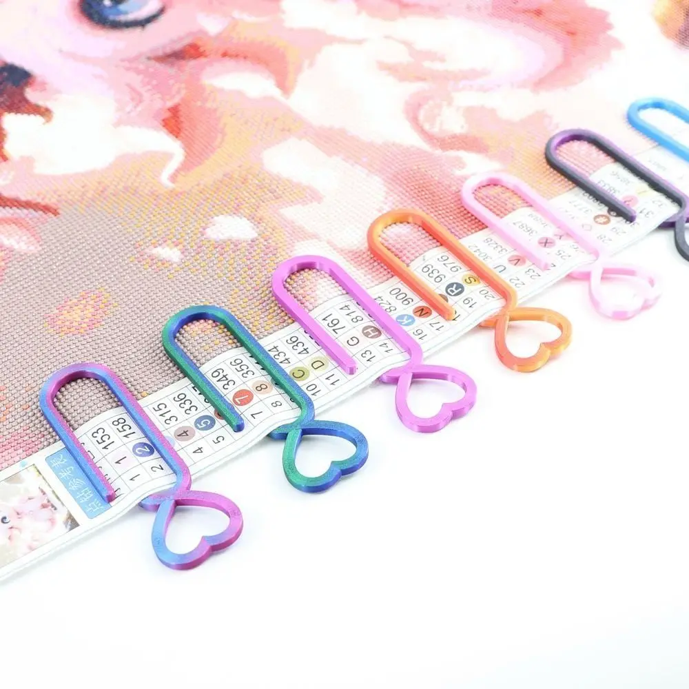 Plastic Material Diamond Painting Canvas Clip Set Heart-shaped Design Multifunction Tool Diamond Art Tools