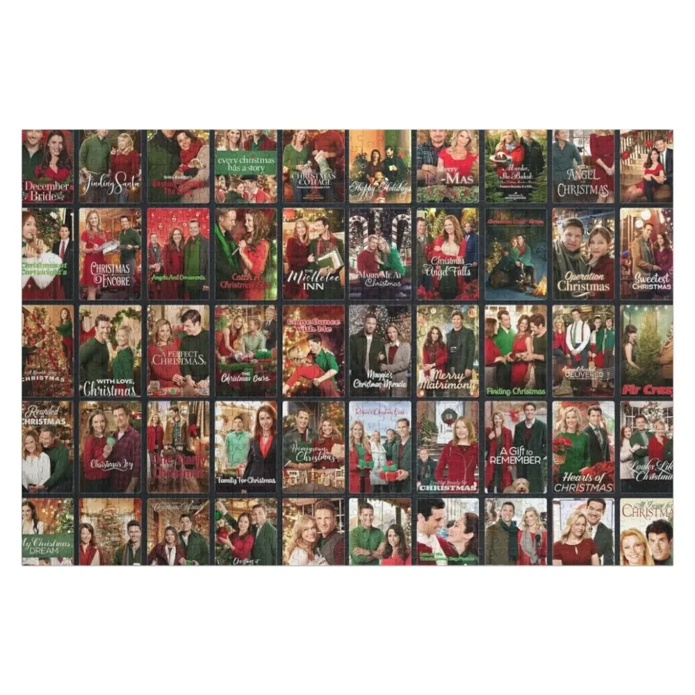 Kerstcollage De Klassiekers Puzzel Dier Custom Met Foto Gepersonaliseerde Houten Naam Houten Volwassenen Puzzel