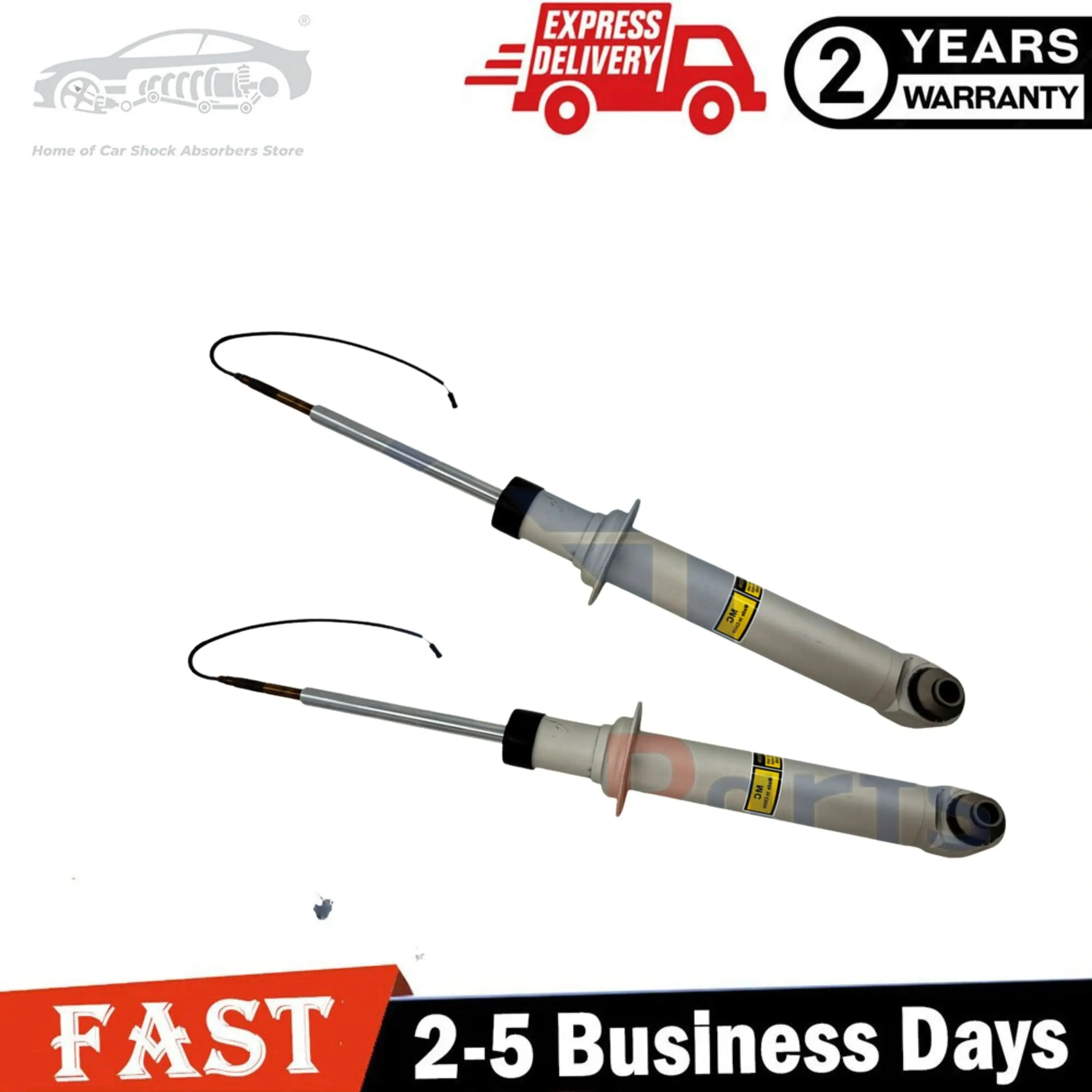 Pair Rear Left Righ Shock Absorbers with EDC For BMW 7 Series E65 E66 740i 745Li 750i 33526785533