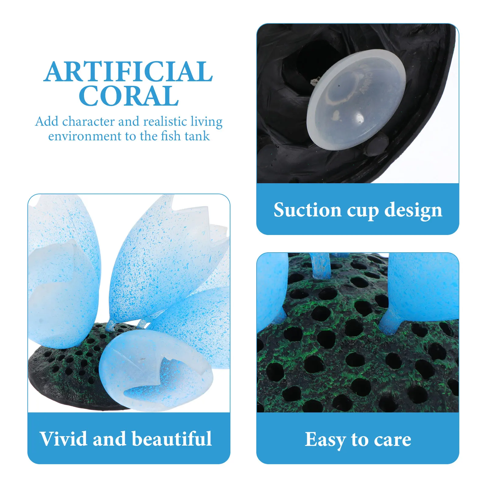 

Aquatic Plants Luminous Coral Ornaments Fish Tank Artificial Silica Gel Aquarium Large Landscaping Decorations