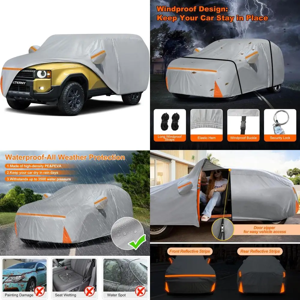 

Всепогодный водонепроницаемый автомобильный чехол на заказ для Land Cruiser/LX 2007-2025, защита от солнца, дождя, снега, ультрафиолета и ветра