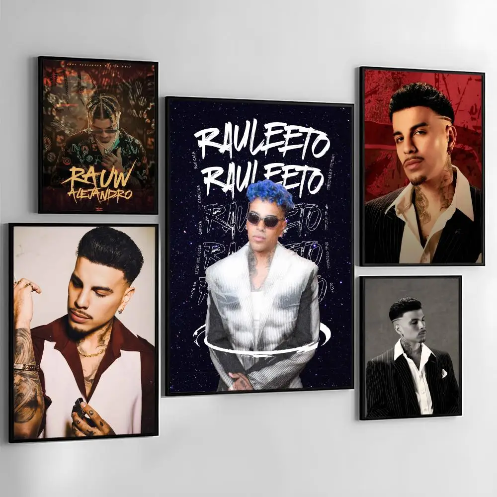 

Pop R-Rauw A-AlejandroS Painting Calligraphy Canvas Poster: Crease Free Waterproof Durable All Space Wall Decor