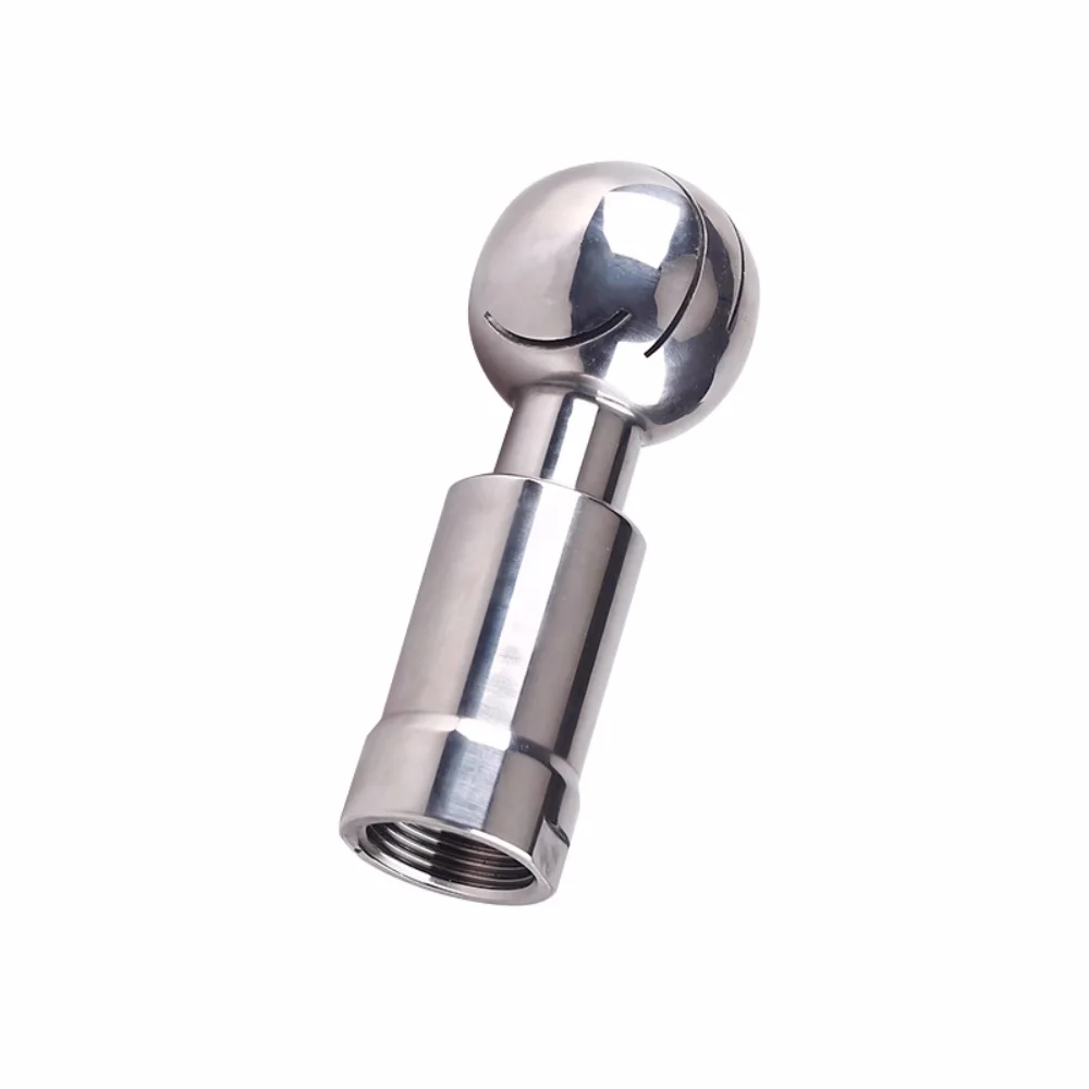 

Clamp 1.5"(Φ38mm) OD50.5mm Cleaning Ball SS304 Rotating Spray Ball with Tri-Clamp Connection Sanitary Tank Cleaning Device