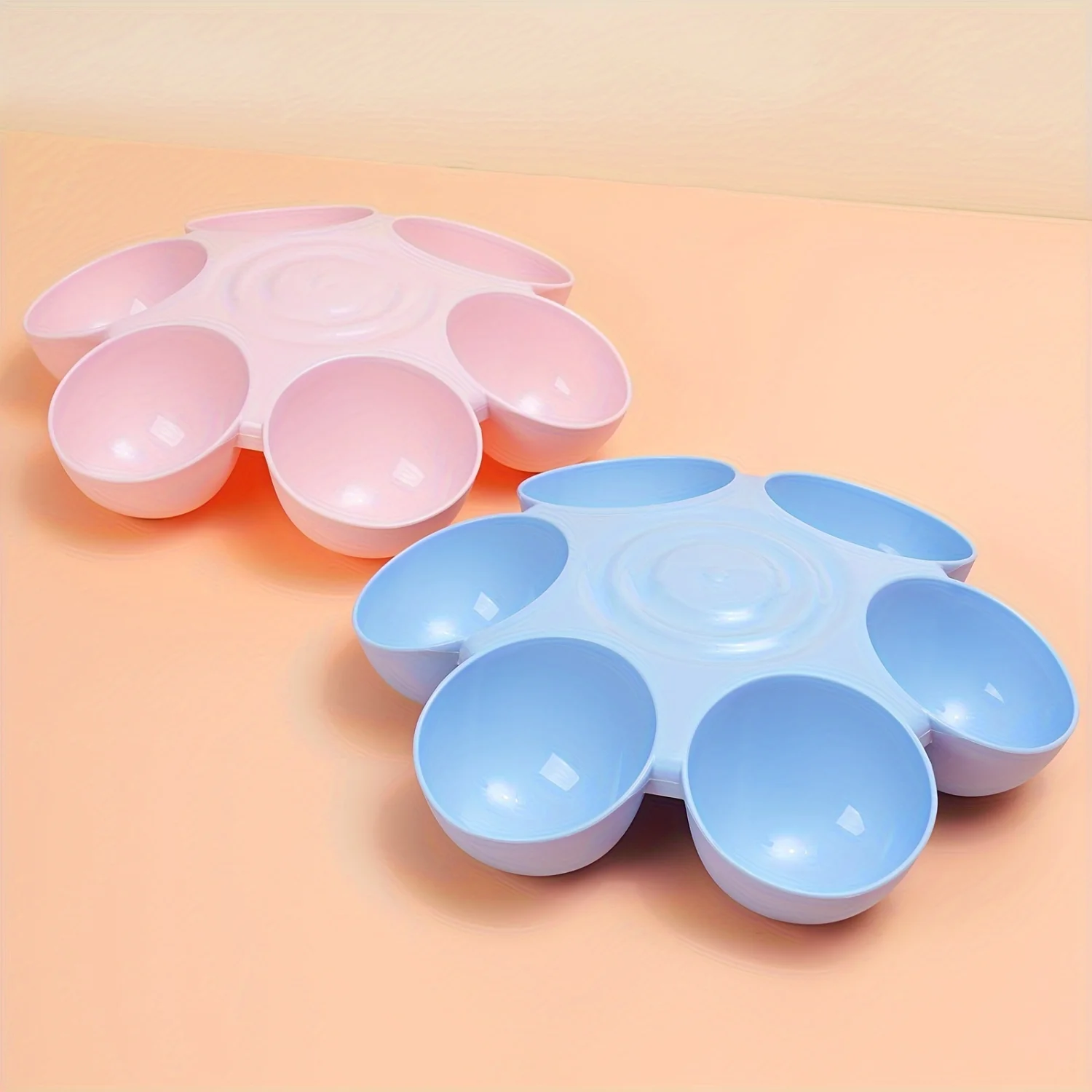 

6 In 1 Pet Petal Shaped Cat Bowls, Multi-Functional Tilted Dog Feeding And Drinking Bowls, Pet Supplies Cat food bowls Dog bowl