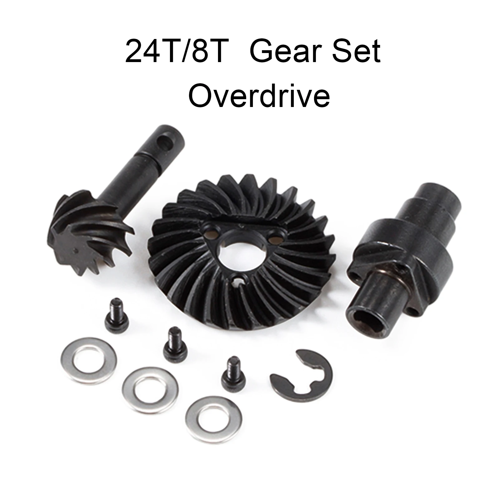 Helisches Kegelradsatz-Set Overdrive Underdrive 24/8T 27/8T 30/8T 33/8T für Axial SCX10 Pro SCX10 II AR44 SCX10 III AR45 Capra F9 – Detail 3