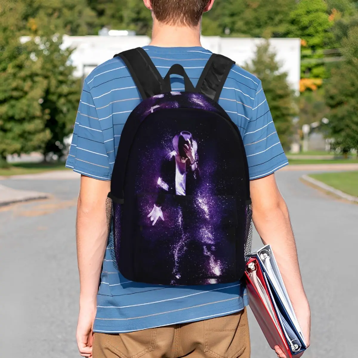 Michael Jackson Musicians Singers Dancers Backpack Student BookBag Boys Girls School Bag Laptop Shoulder Bags
