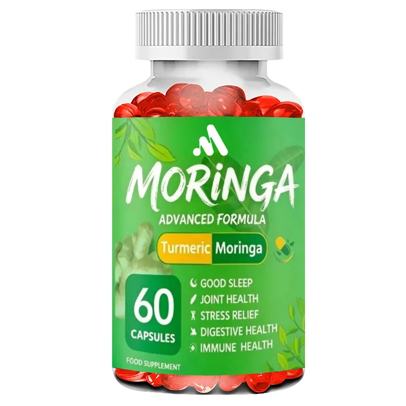 Moringa Capsules Contain Turmeric, Cinnamon, Quercetin, Indian Ginseng, Ginger, Frankincense, Nettle, Saffron  Eat