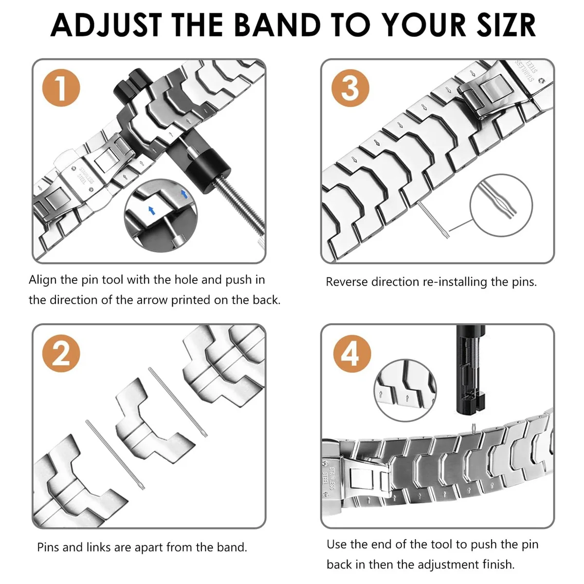 Luxury Stainless Steel Strap for Apple Watch Ultra 10 9 8 7 49mm46mm 45 41mm 44 40 38mm Link Bracelet for IWatch Series Band image 5