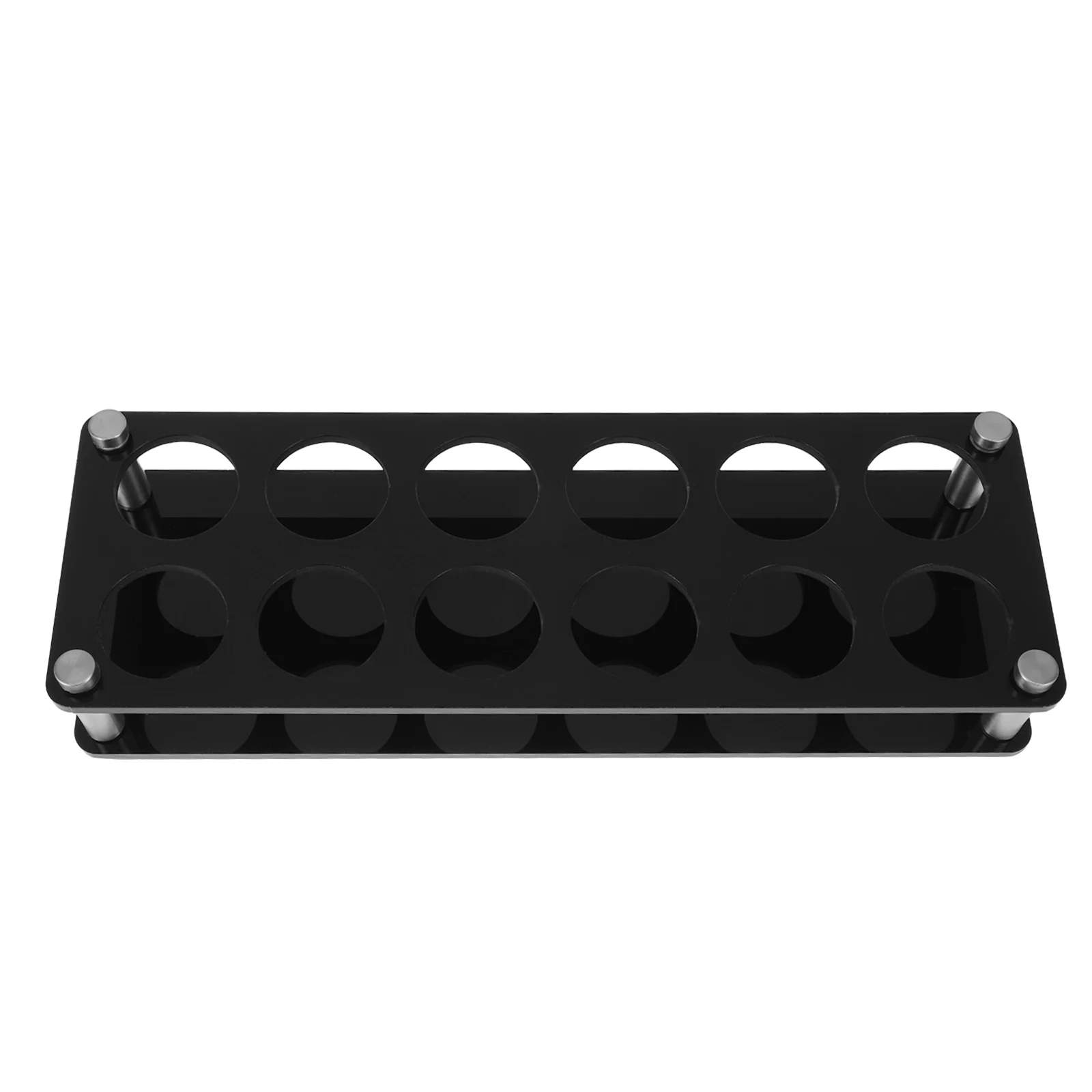 

Acrylic Organizer Rack: Heavy Duty Whiskey Shot Cup Storage Holder Glass Holder Bar Shot Glass Tray Stand 1.5\