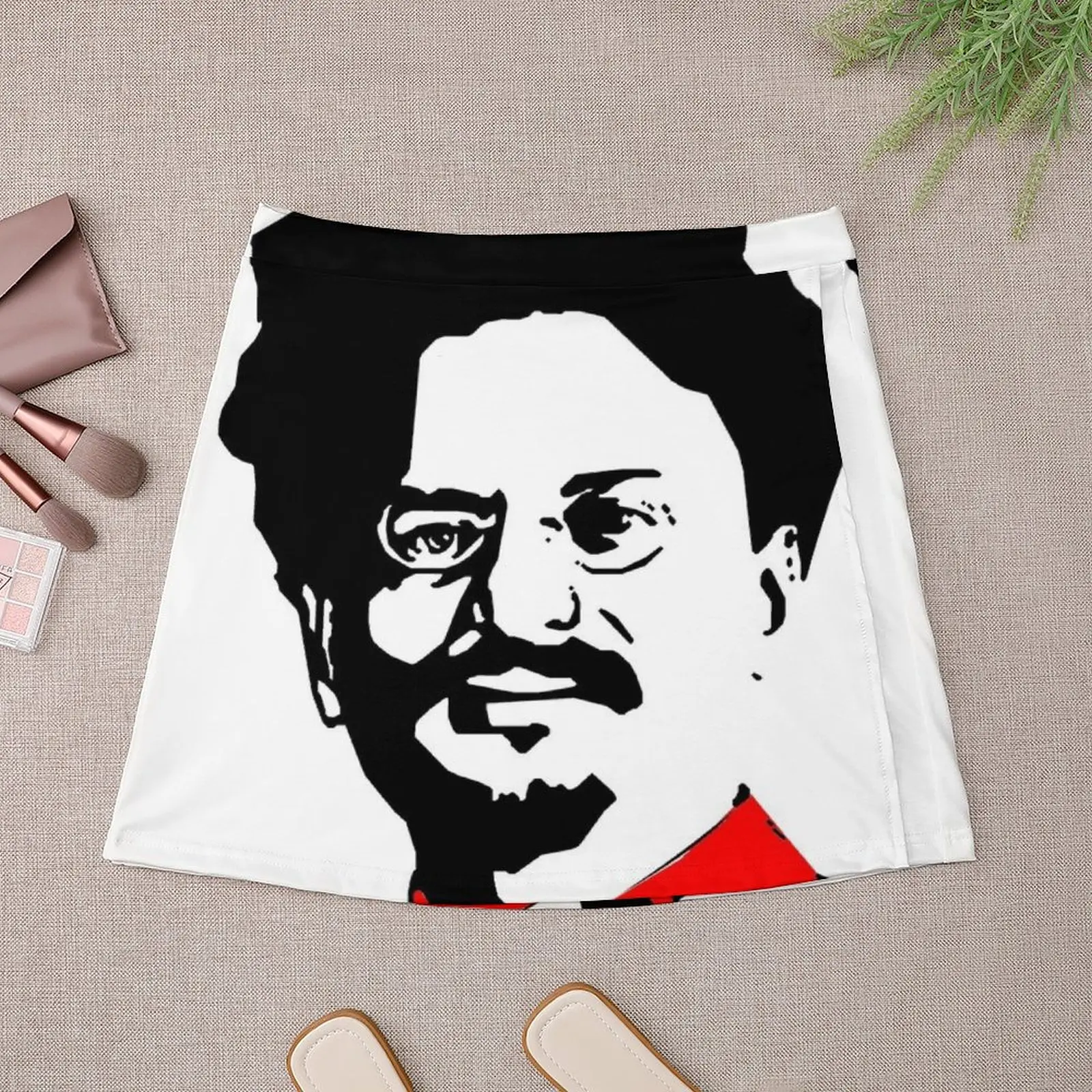 TROTSKY-Luxo Denim Mini Saia Feminina, Roupas Cosplay Elegante, Coréia