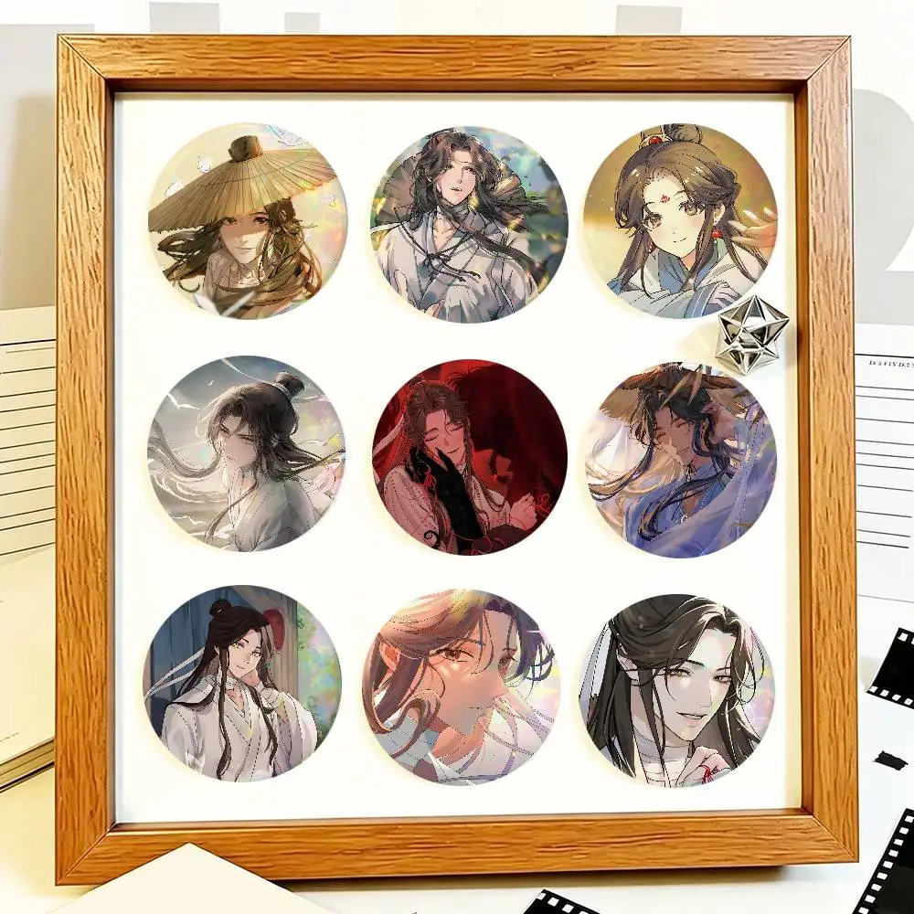 Anime Heaven Officials Blessing Xie Lian Round Badge Lapel Pin Backpack Clothing Jewelry Accessories Gift Brooch