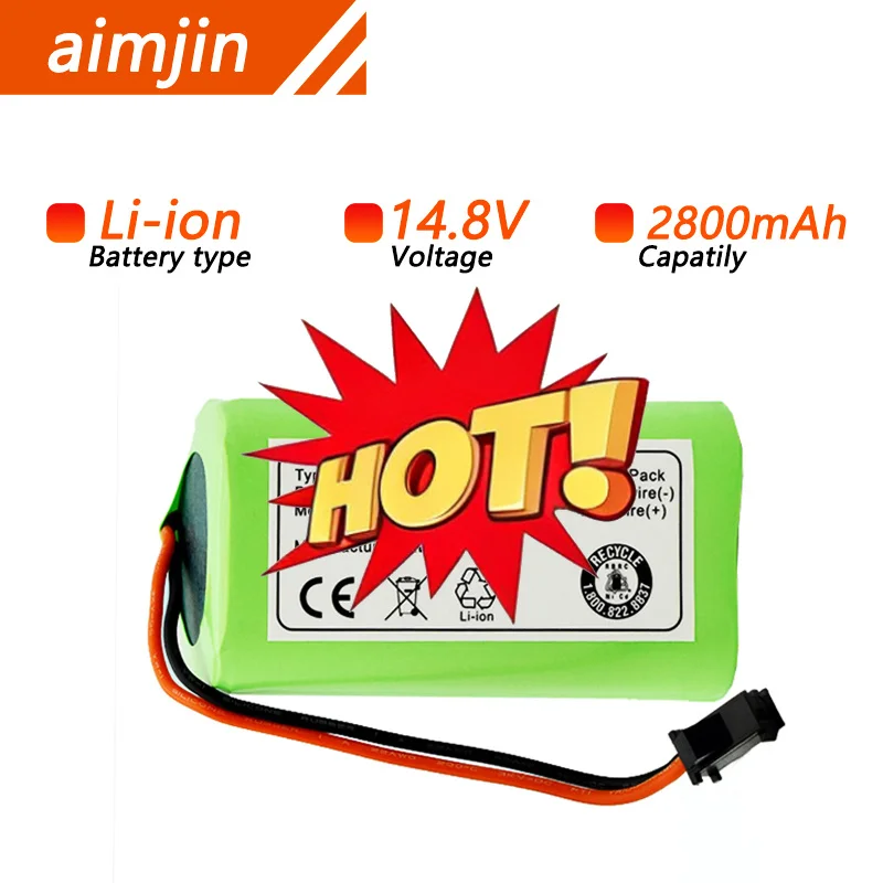 🔧14.8V 2800mAh 18650 Battery For Deebot N79S, N79, DN622, Robovac 11, 11S, 11S Max, Conga Excellent 990, IKOHS S15🔧