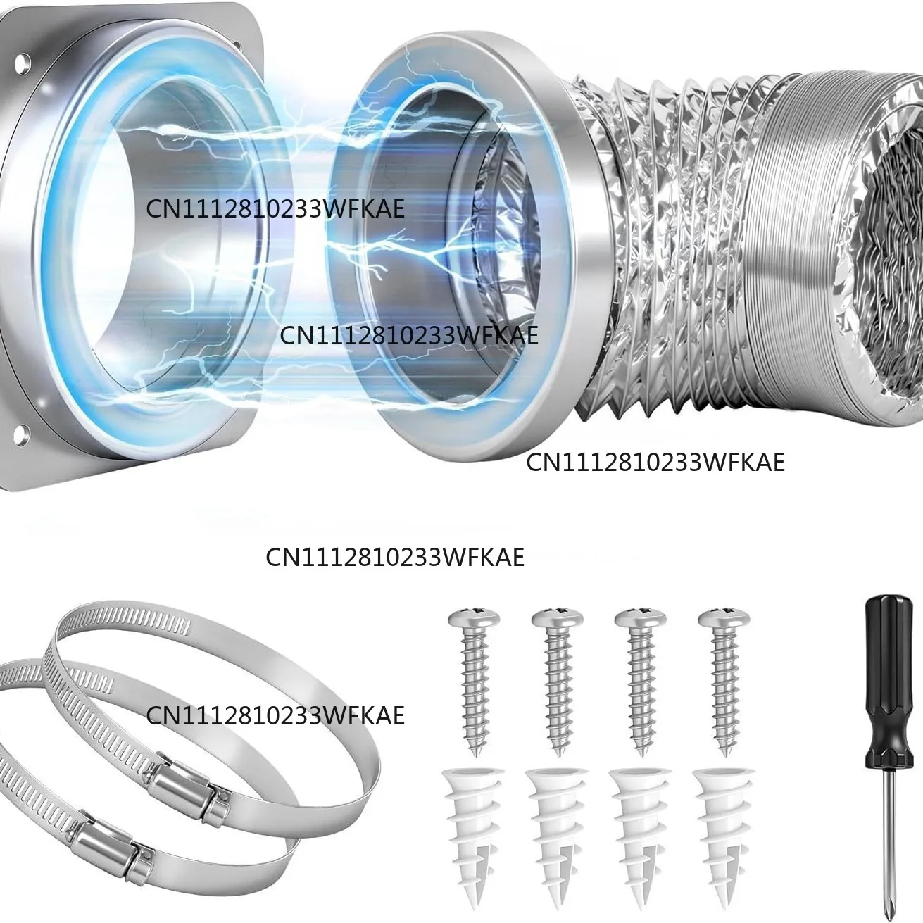 180 degree rotating magnetic dryer exhaust joint, sealed leak-proof exhaust joint, universal connection of dryer