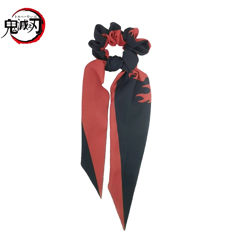 1 stücke Anime Dämon Slayer Cosplay Haar Ring Band Nezuko Zenitsu Tanjirou Mode Scrunchies Haar Zubehör Junge Kostüm Requisiten
