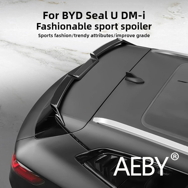 

AEBY для BYD Seal U DM-i 2020-2025, спойлер, заднее крыло автомобиля в стиле углеродного волокна, подходит для модификации стайлинга, внешние аксессуары