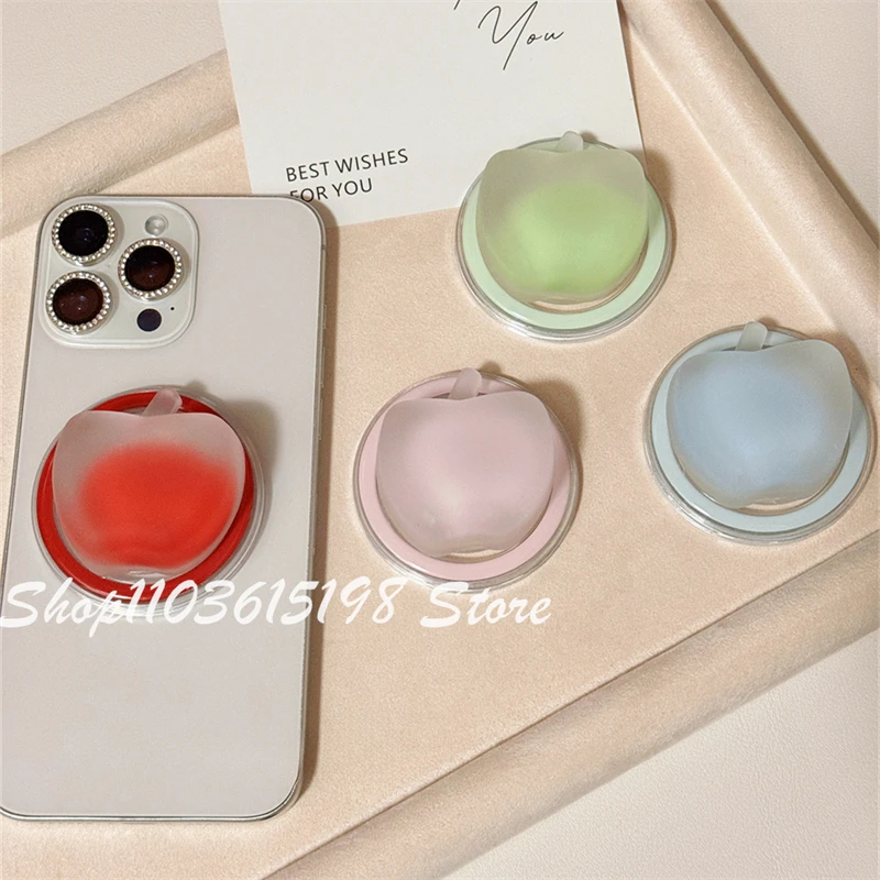

Korean Cute Cartoon 3D Apple Magnetic Holder Phone Griptok Grip Tok Stand Support For iPhone For Magsafe Accessories Smart Tok