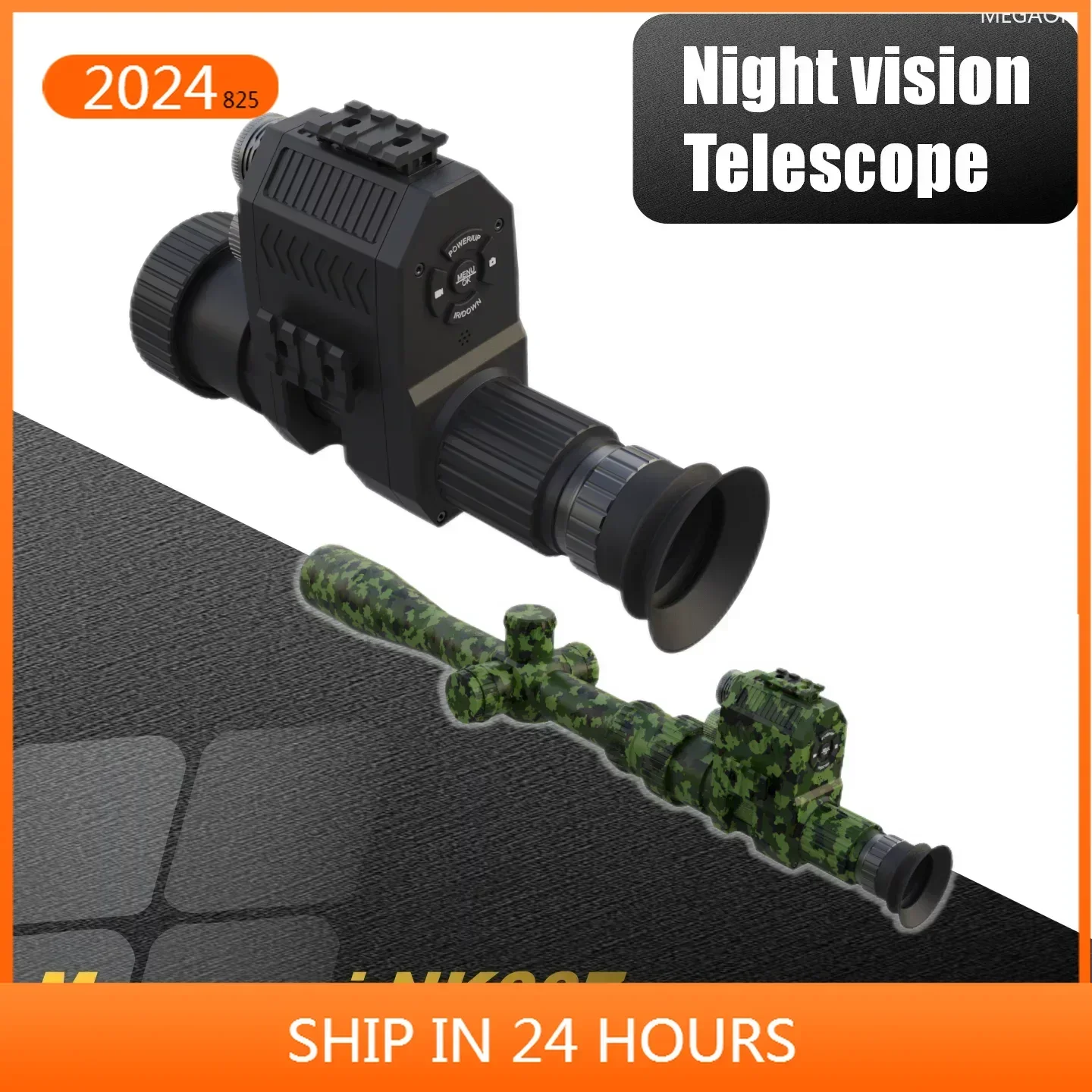 

NEW 2024 New 1080P High-definition Tactical Laser Infrared Hunting Night Sight Telescope For Hunting, Fishing And CampingNV