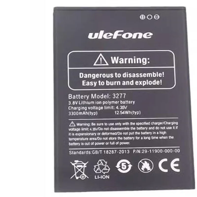 In Stock for Ulefone note 6 battery 3300mAh New production Date Replacement + Tracking Number for Ulefone 3277 battery