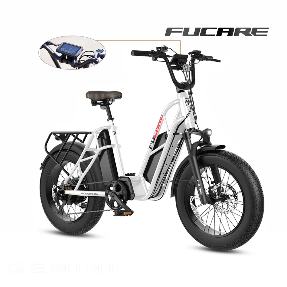 

Горячая новинка 2023 года: Электрический грузовой велосипед с двумя аккумуляторами 48В 750Вт, алюминиевый сплав, толстые шины