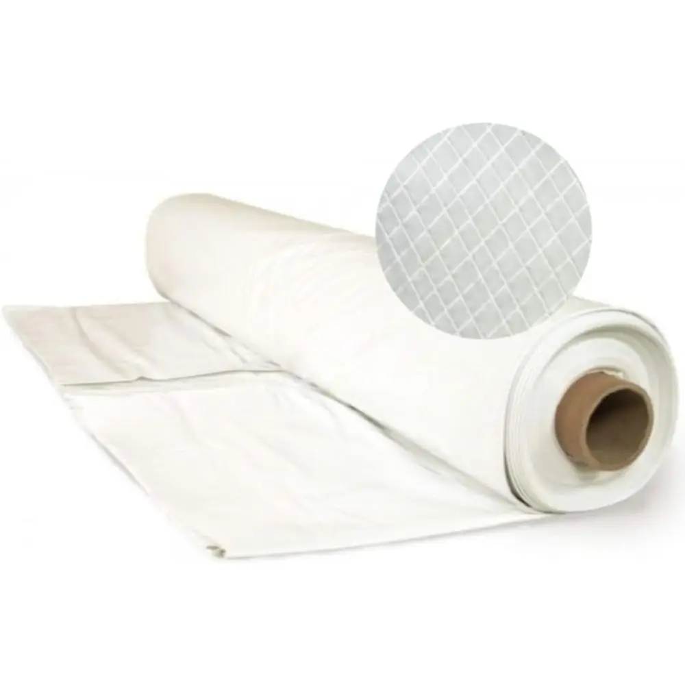 

4-Year UV-Resistant 10 Mil White & Green String-Reinforced Plastic Sheeting for Greenhouses and Hoop Houses (16' x 10')