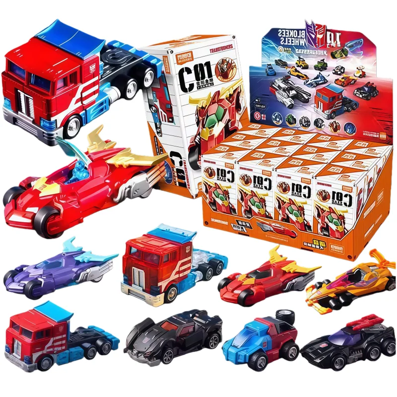 BLOKEES Original Transformers Car Building Blocks Optimus Prime Truck Head Rodimus Prime Megatron Action Anime Model Figure Toys