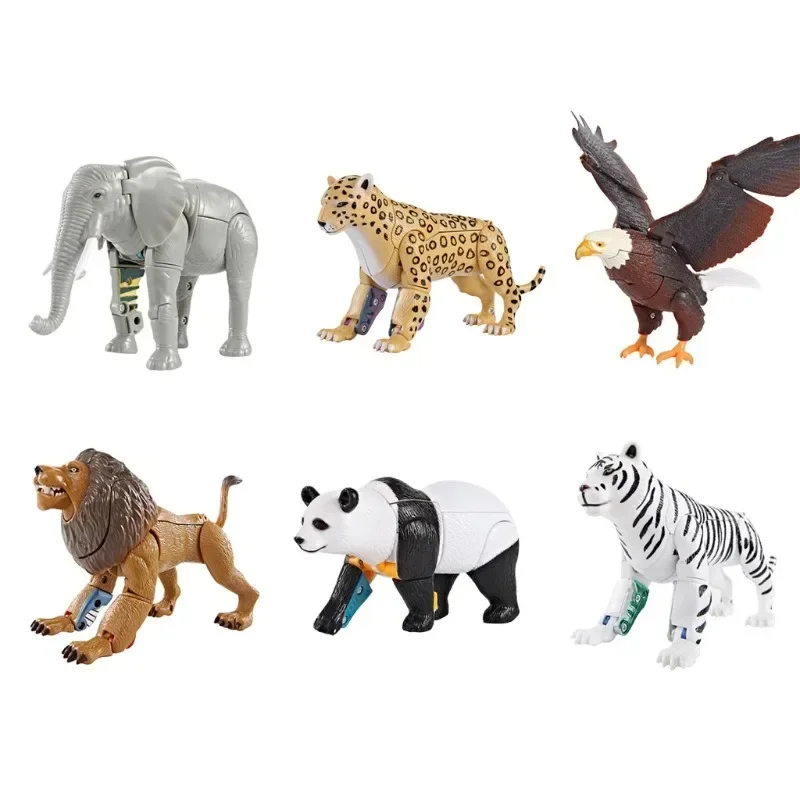 

Educational Transform Animals Robot Action Figure Toy Gift for Kids Toddlers Animal Figures Model Transformation Toy