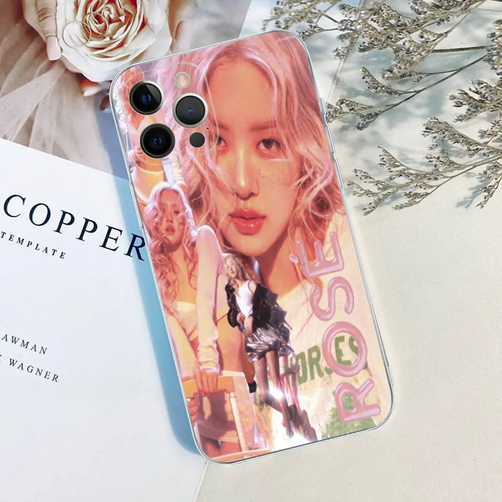 KPOP Rosie APT Phone Case For iPhone 17 16 15 14 11 12 13 Mini Pro XS Max Plus Funda Shell