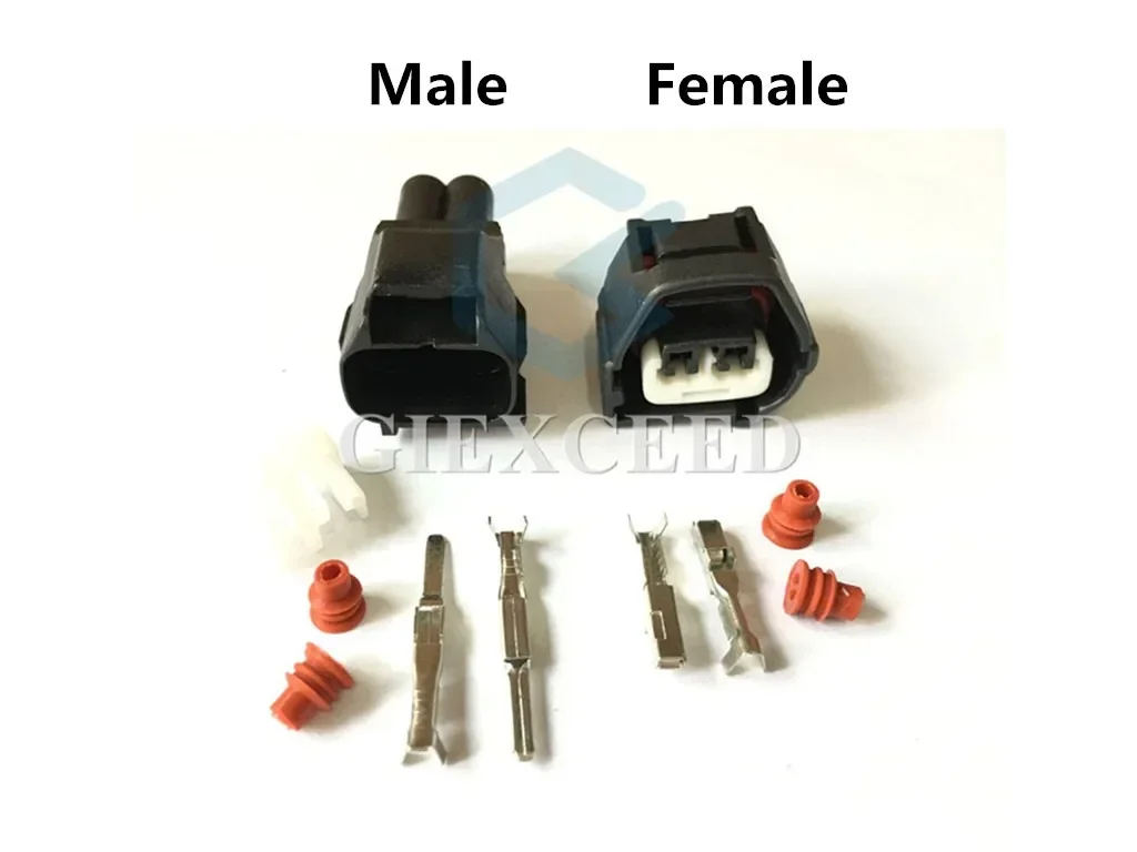 2 Sets 2 Pin AC Assembly 7283-7023-10 Female Male Automotive Connector Crank Sensor Wiring Waterproof Socket For Lexus Toyota